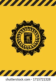 icono del menú del restaurante símbolo del signo de advertencia de masa. Ilustración vectorial. Detallado. 