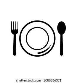 Restaurant Menu Icon Symbol Vector Stock Illustration