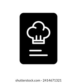 restaurant menu icon symbol vector template