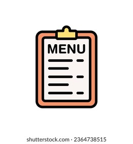 Restaurant Menu Icon Vector Illustration