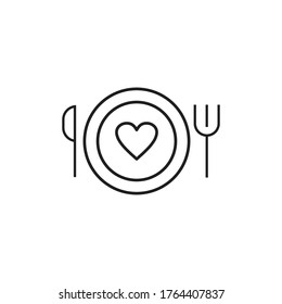 restaurant menu icon vector sign symbol