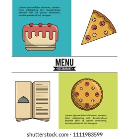 Restaurant menu infographic