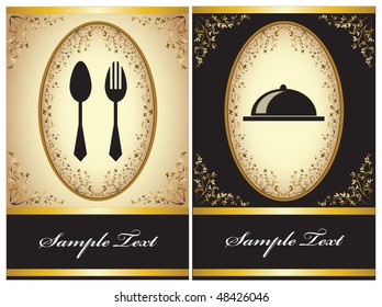 Restaurant Menu or Invitation Card