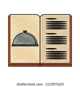 Restaurant menu isolated scribble