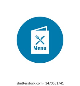 Restaurant menu label icon isolated on white background. Vector stock illustration EPS 10