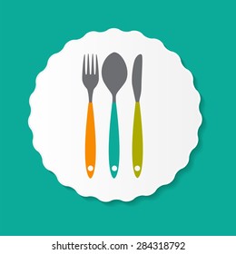 Restaurant Menu Label Template Vector Illustration EPS10