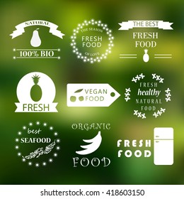 Restaurant menu logo, badges templates.