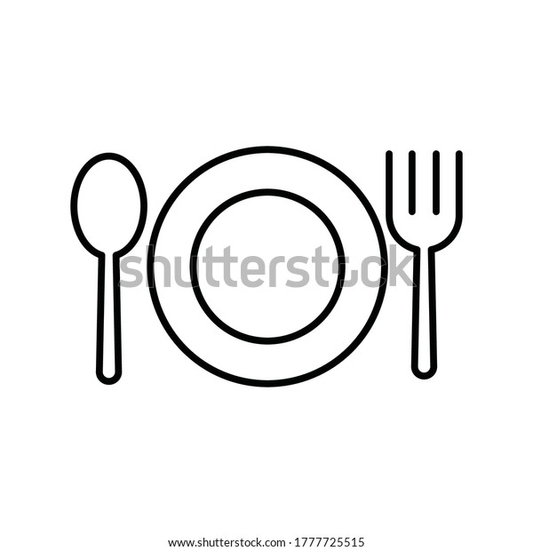 Restaurant Menu Logo Icon Vector Sign Stock Vector (royalty Free 