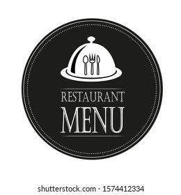 Restaurant menu logo vector illustration