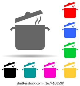 restaurant menu multi color style icon. Simple thin line, outline vector of web icons for ui and ux, website or mobile application