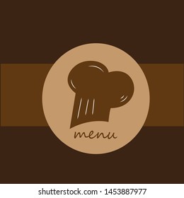 restaurant menu on the dark background