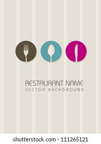 restaurant menu over beige background. vector illustration