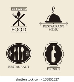 restaurant menu over beige background. vector illustration