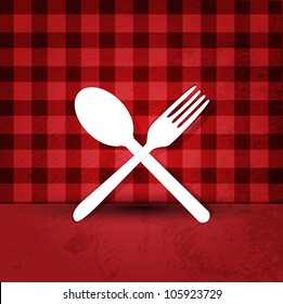 restaurant menu retro poster