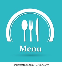 restaurant menu retro poster
