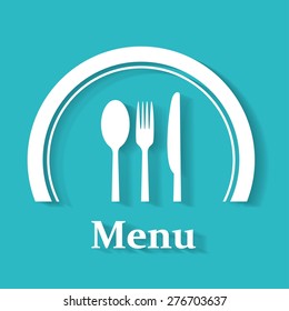 restaurant menu retro poster