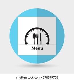 restaurant menu retro poster