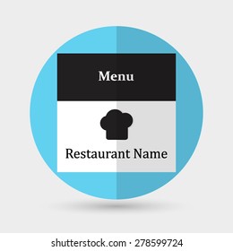 restaurant menu retro poster