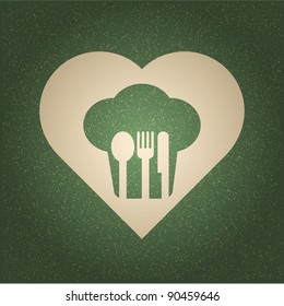 restaurant menu retro poster