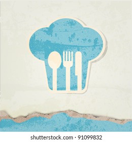 restaurant menu retro poster