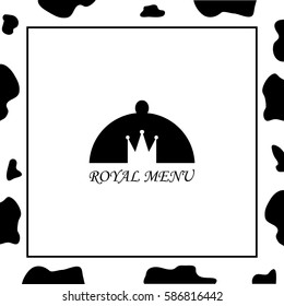 Restaurant Menu, Royal Menu  Vector Icon.