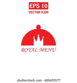 Restaurant Menu, Royal Menu  Vector Icon.