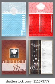 Restaurant menu set eps10
