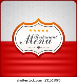 Restaurant menu sticker