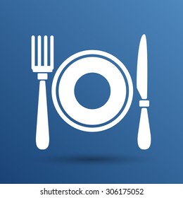Restaurant menu symbol such logo food cafe.
