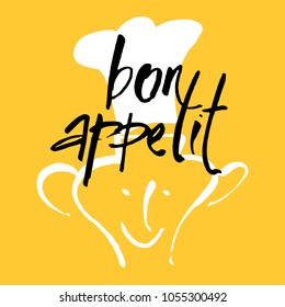 Restaurant menu template. Bon appetit. Vector illustration. 