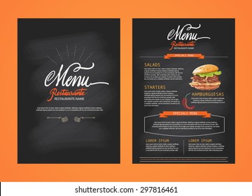 Restaurant Menu, Template Design. Food Flyer. Brochure
