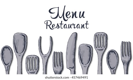 Restaurant menu, template design. Food flyer.