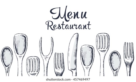 Restaurant menu, template design. Food flyer.