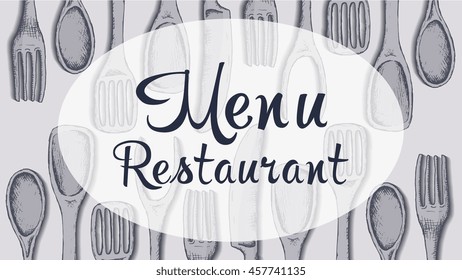 Restaurant menu, template design. Food flyer.