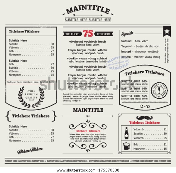 Design Your Own Free Menu Template Pos Sector