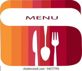  restaurant menu template with gradient colors