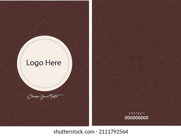 Restaurant Menu Template, Original Vector background.