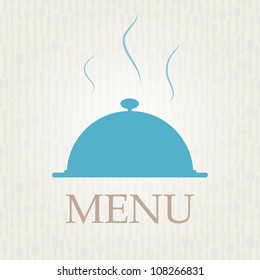 Restaurant menu template in retro style  vector illustration