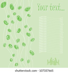 Restaurant menu template - vector illustration