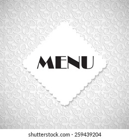 Restaurant Menu Template Vector Illustration EPS10