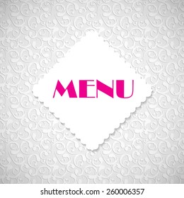 Restaurant Menu Template Vector Illustration EPS10