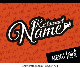 Restaurant menu vector