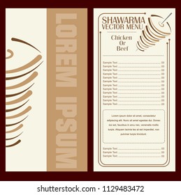 Restaurant menu vector design