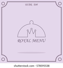 Restaurant Menu Vector Icon.
