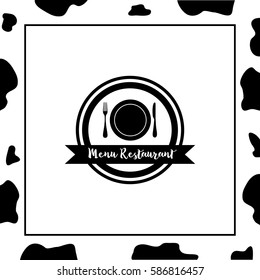 Restaurant Menu Vector Icon.