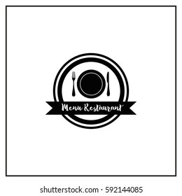 Restaurant Menu Vector Icon.