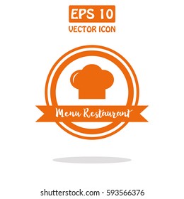 Restaurant Menu Vector Icon.