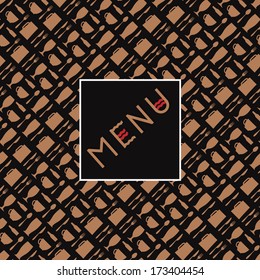 Restaurant menu. Vector seamless background