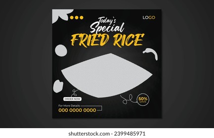 Restaurant menu vector template. Luxury food menu restaurant culinary social media post template, promo, discount, sale, realistic torn paper style design.