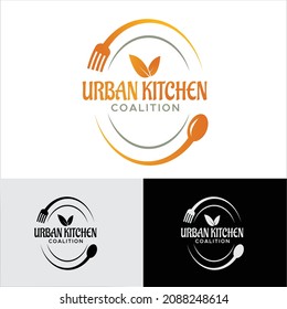 Restaurant minimal logo design template
